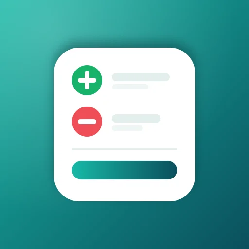 Simple Income Expense Log App app icon